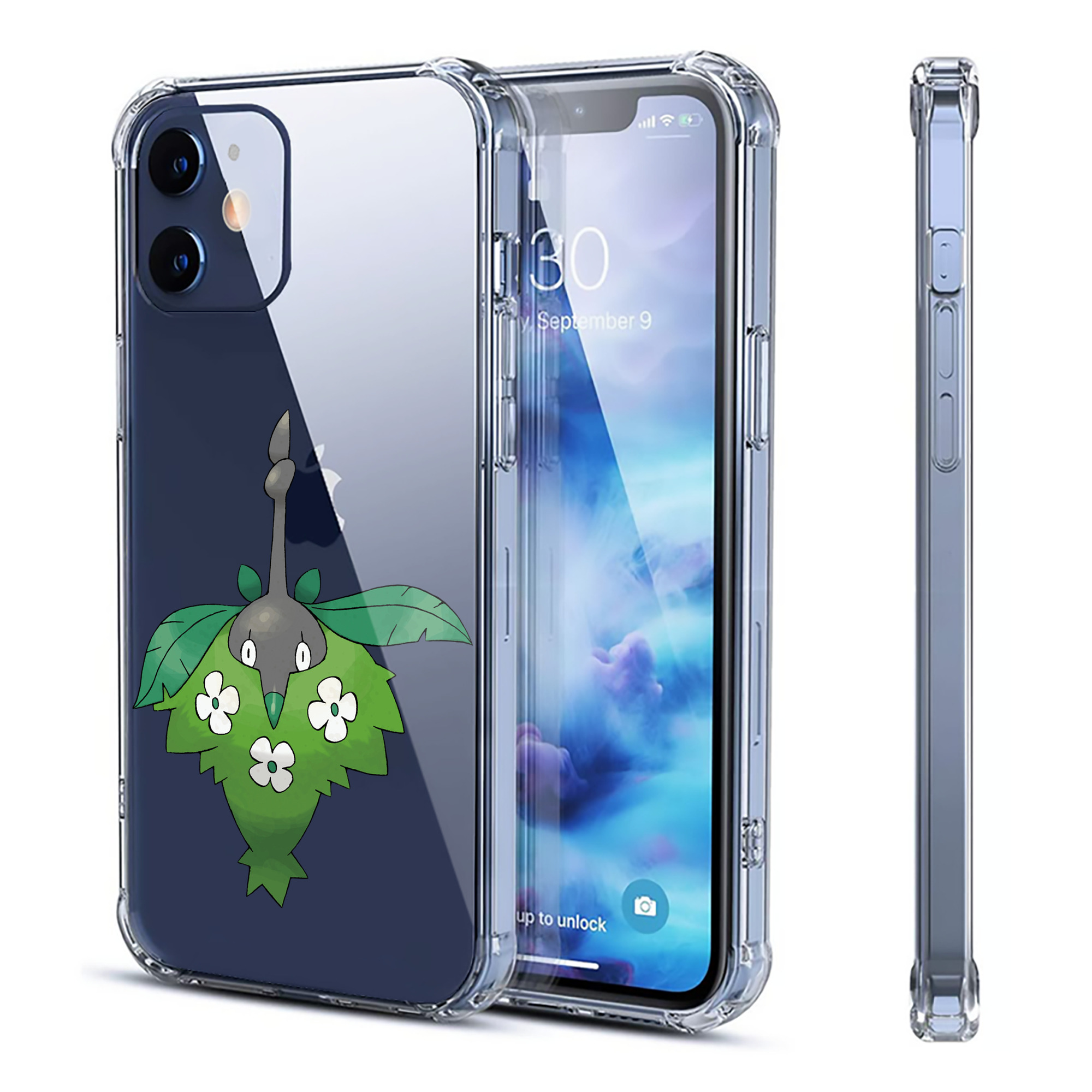 （画像用） ポケットモンスター Pokémon 【iPhone 12シリーズ対応】透明スマホケース（クリアソフトケース）